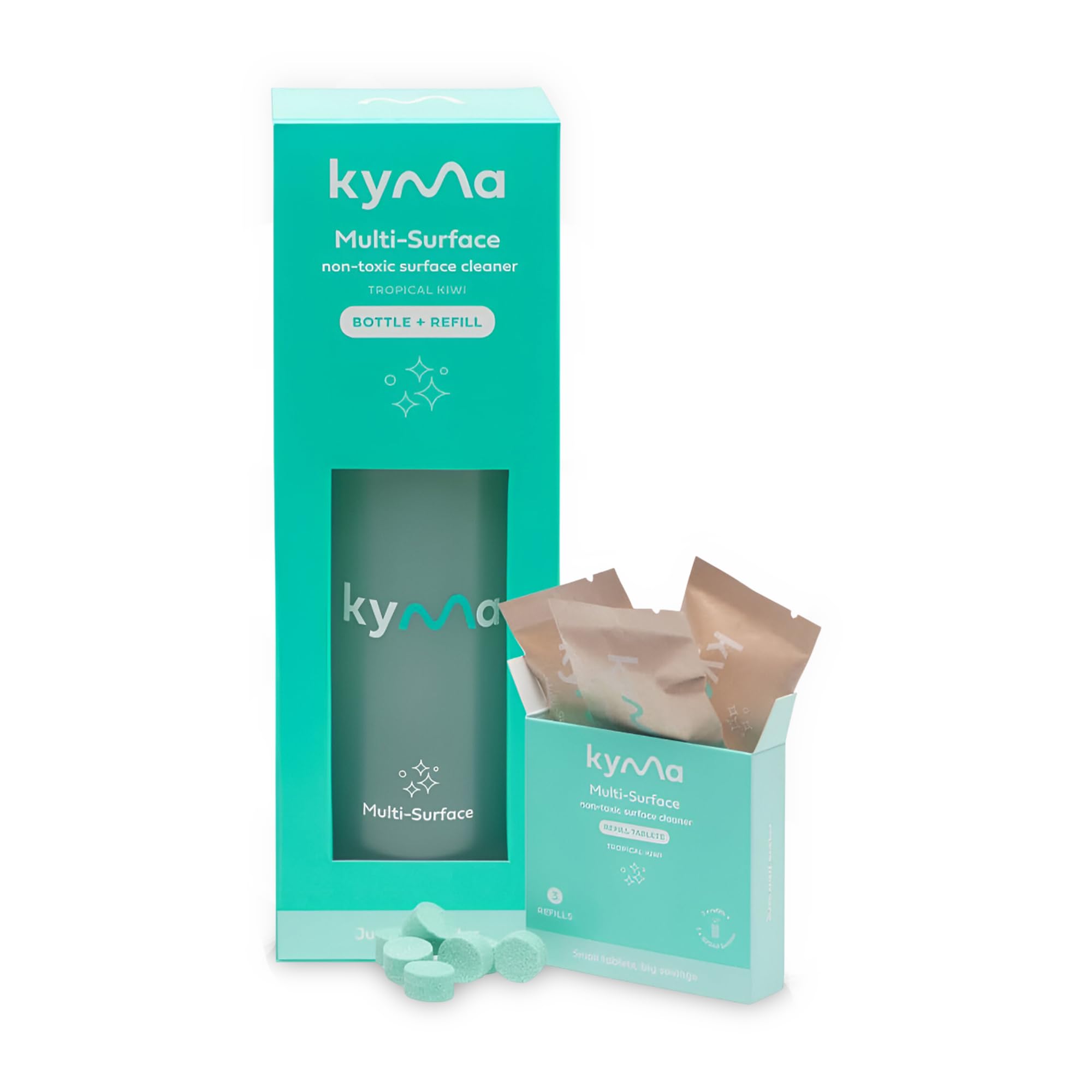 Multi-Surface Starter bundle, Non-Toxic,Eco Friendly,Powerful,Removes Grease & Dirt,2L(Makes 4x 500ml of Multi-surface Cleaner Solution)