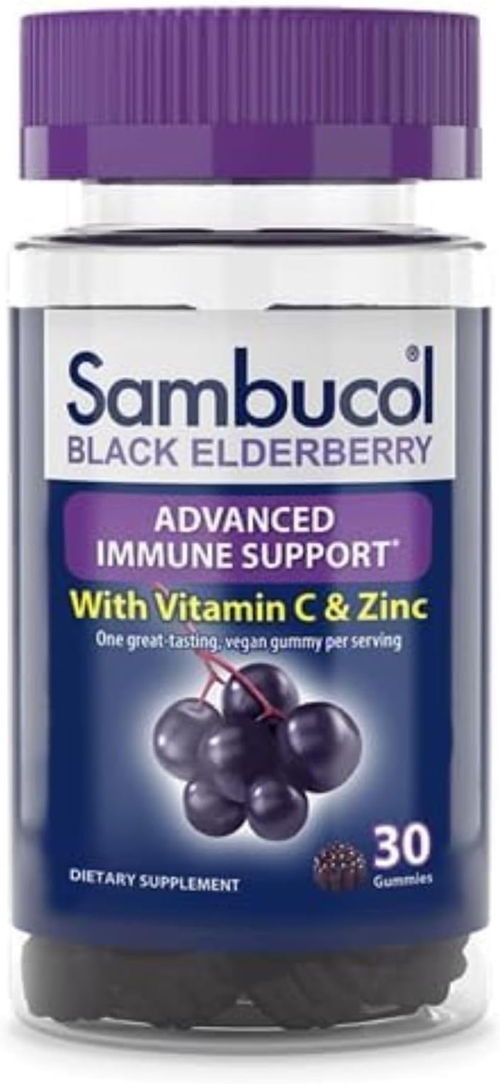Sambucol Black Elderberry Gummies with Vitamin C & Zinc