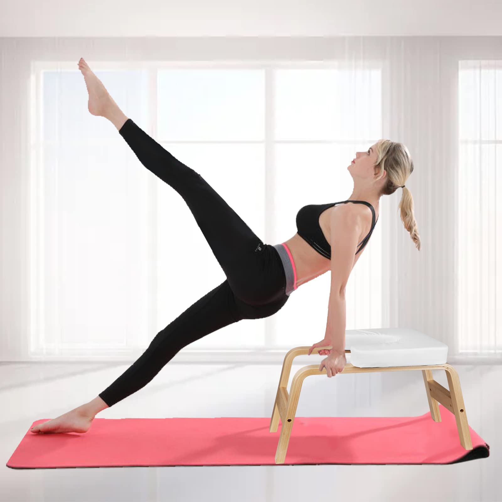 Tabouret de Yoga pour Poirier & Postures inversées, 200 kg capacité de Poids maximale