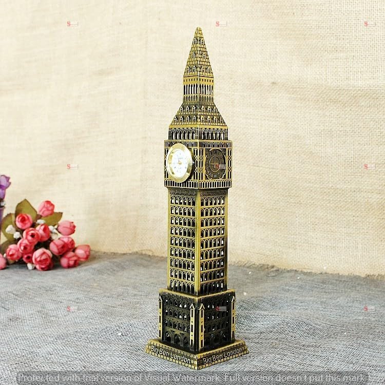 Image of SATYAM KRAFT 3 Pcs UK World Famous Building for Wedding Decorative Showpeice Idol for Home Decor, Living Room, Gifts, Desk Decor, Stand Holder, Office Desk, Tabletop (UK (The Big Ben))