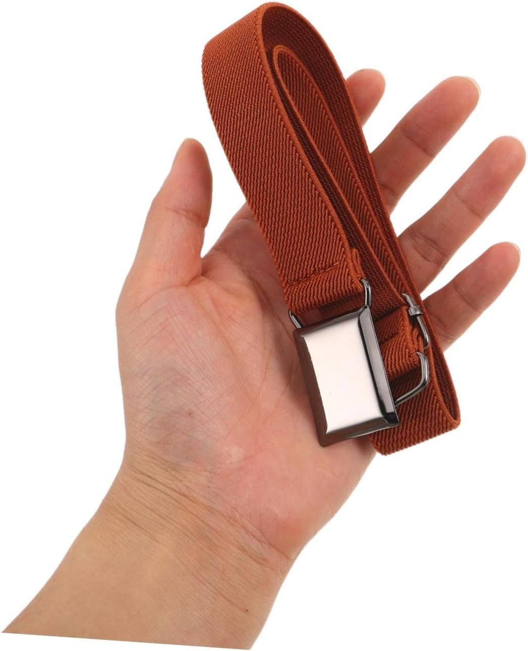 SOLUSTRE 2pcs Adjustable Elastic Waist Belts for Boys – Stretchy ’s Waistband with Metal Buckle for Trousers and Jeans Everyday Wear