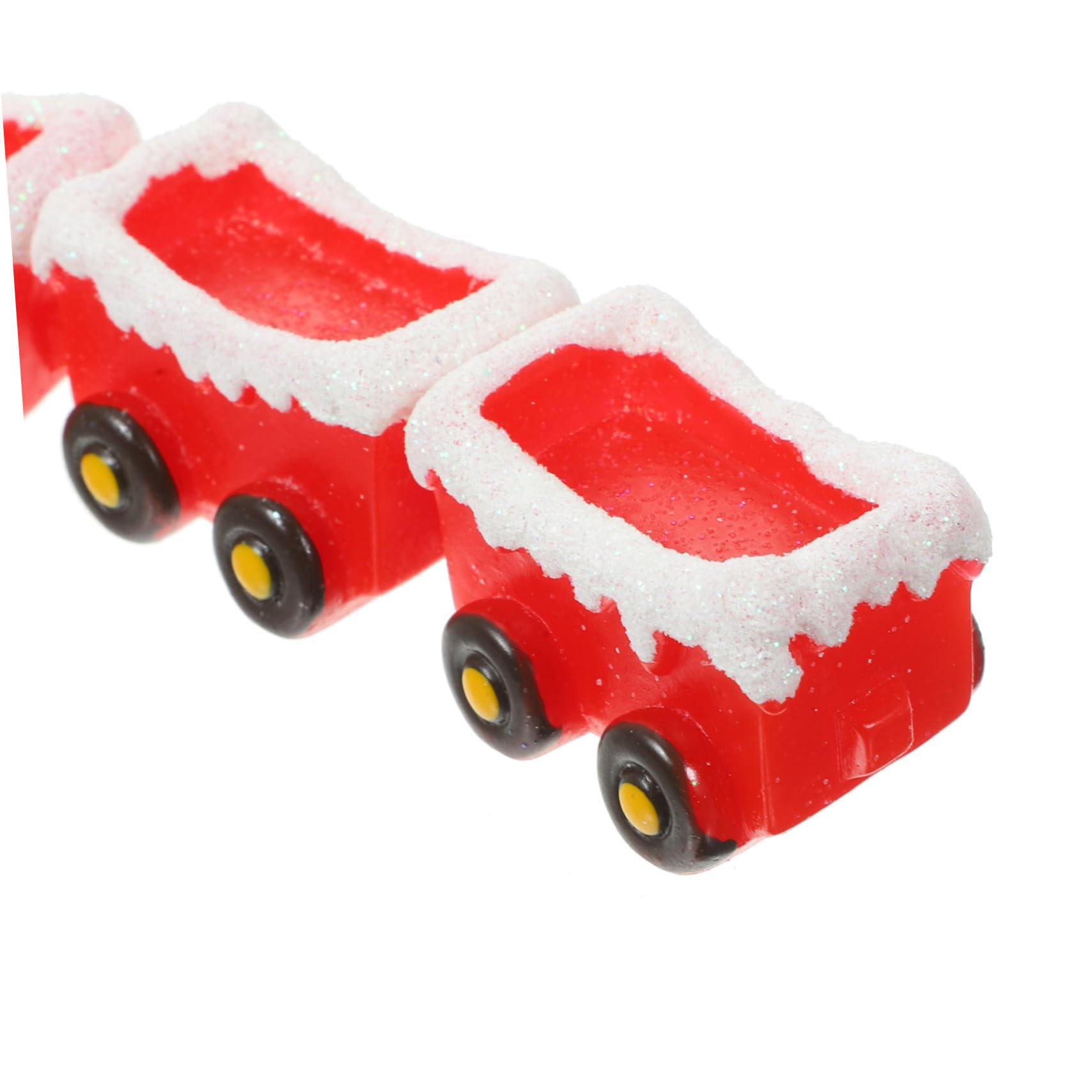 UKCOCO 5juegos Miniaturas De Navidad Accesorios para Decoración De Pueblo Navideño De Tren Festivo para y Manualidades