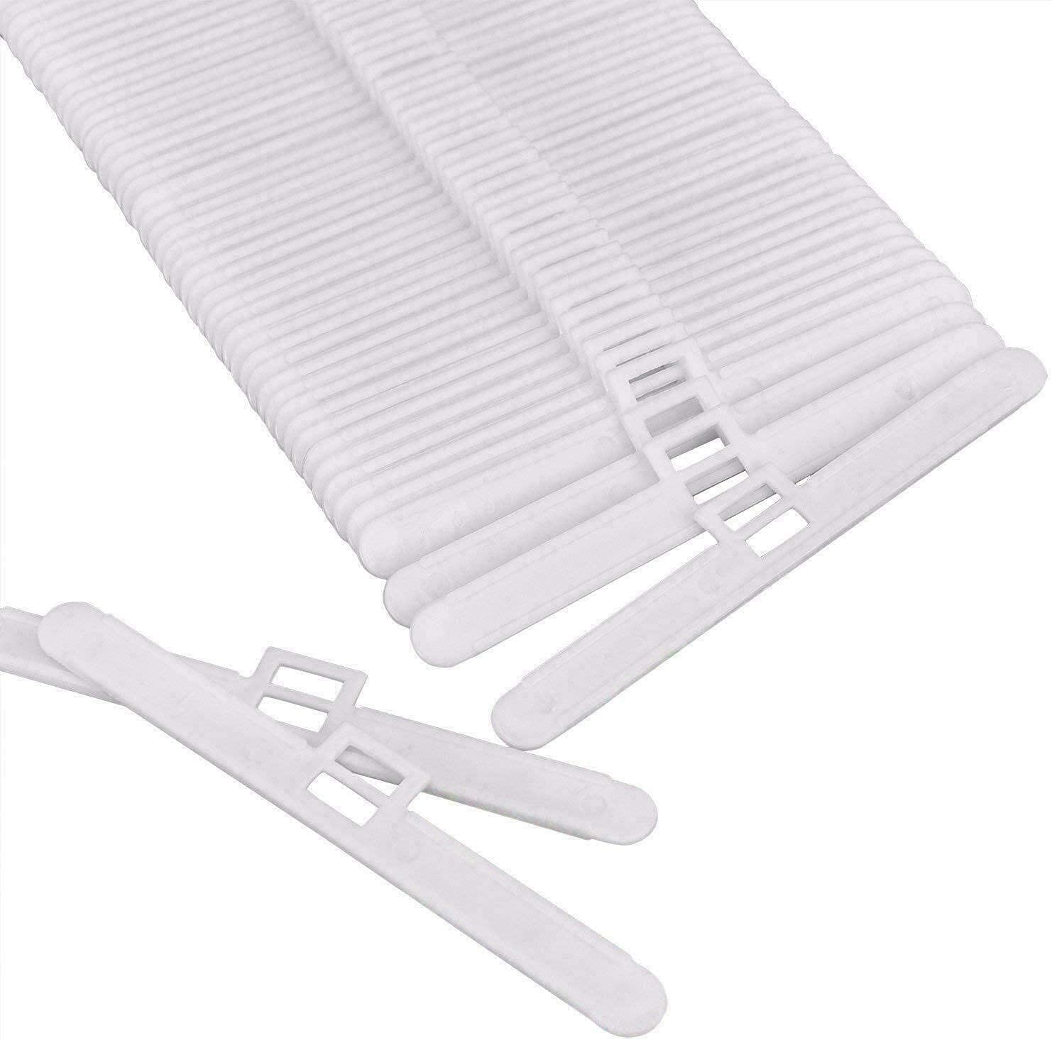 50 Vertical Blind Top Hangers for 89 mm (3.5 Inch) Slats, White,Spare