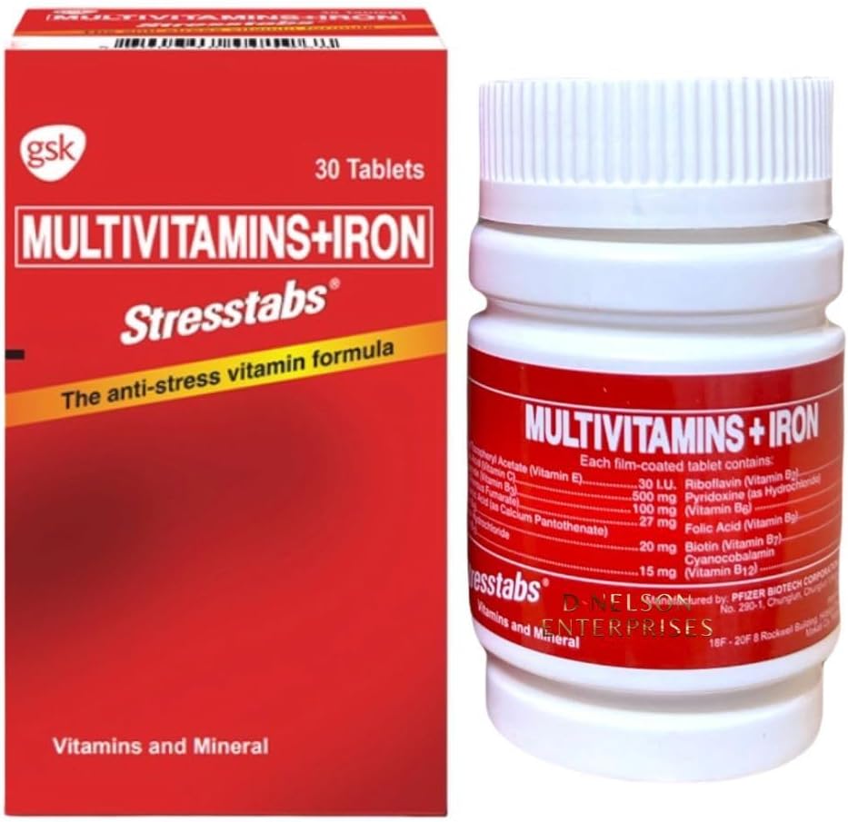 Stresstabs Multivitamin with Iron - 30 Tablets Armenia | Ubuy