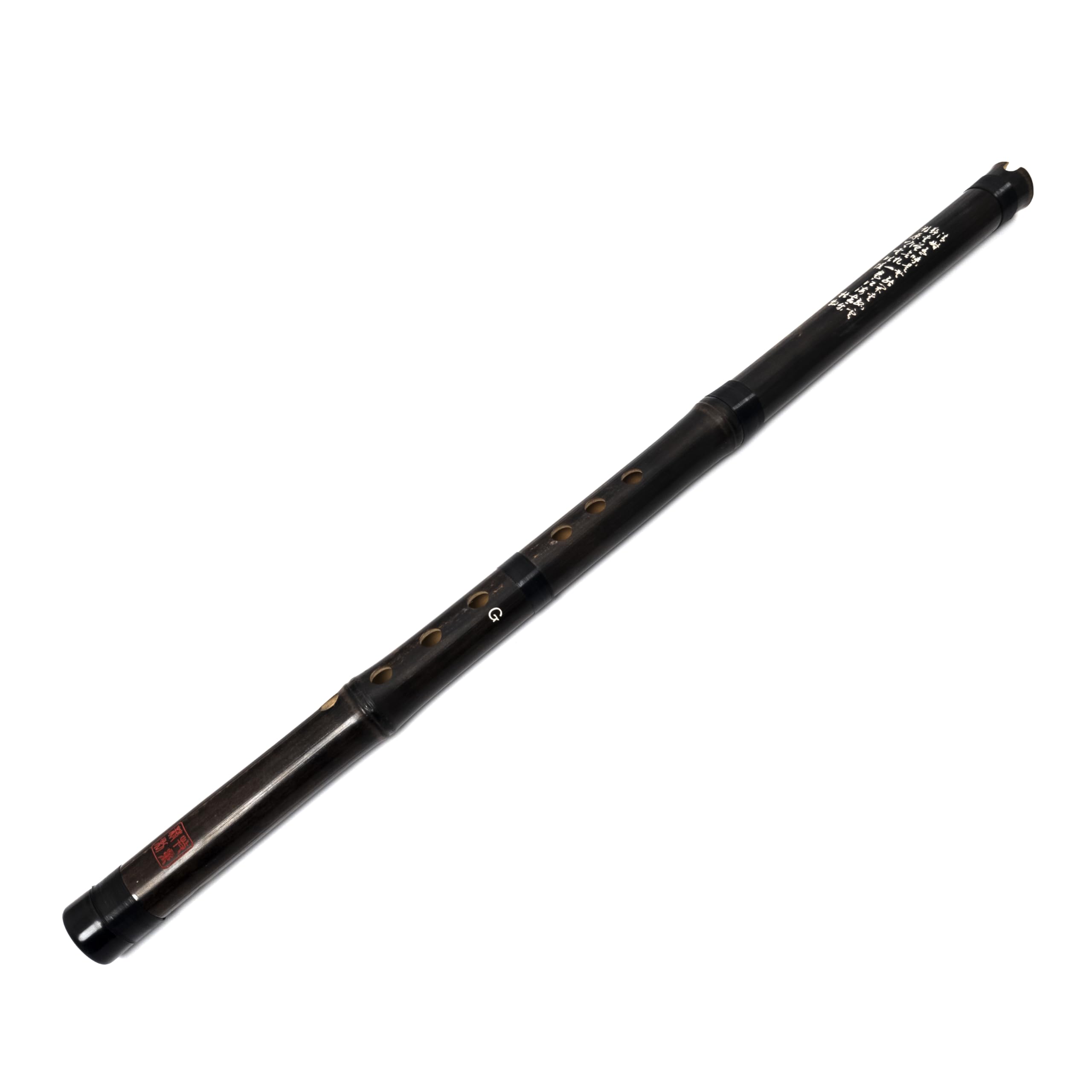 Shakuhachi - Flauta vertical de 54 cm con llave G Shakuhachi 6 agujeros flauta de bambú instrumento de viento de madera flauta de bambú para principiantes