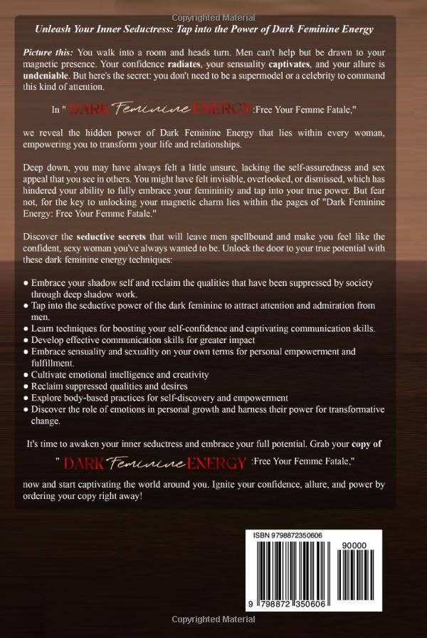 Dark Feminine Energy - Free Your Femme Fatale: Ignite Your Irresistible Allure Through Mystique, Sexuality, Femininity, and Elegance to Become the ... Ignore (Dark Feminine & Femme Fatale Power) - Image 2