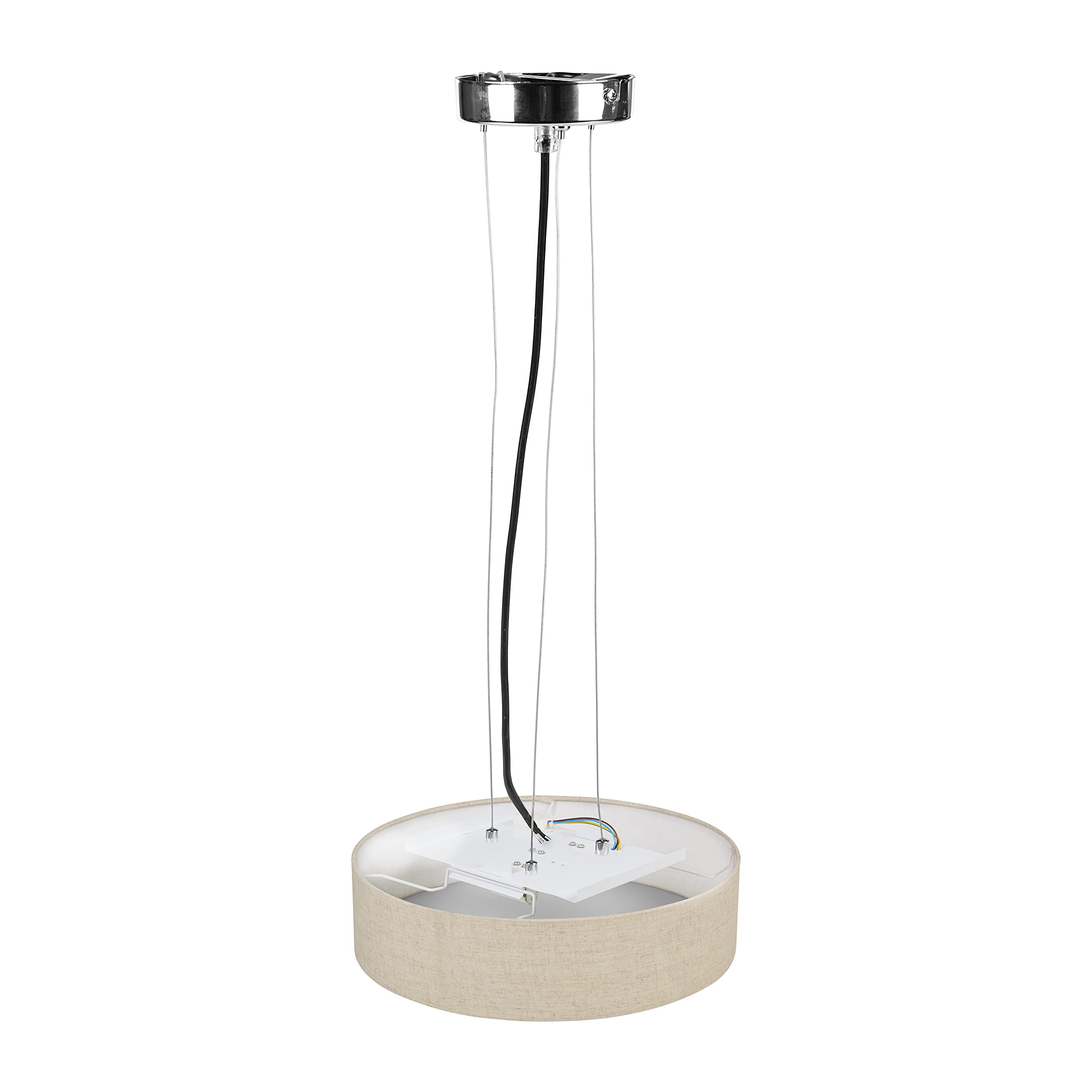 Smartwares Ceiling Dreams Lampada da soffitto naturale - Lino - 40 cm - 3 prese E14 integrate - Per lampadine fino a 40 W (non incluse)