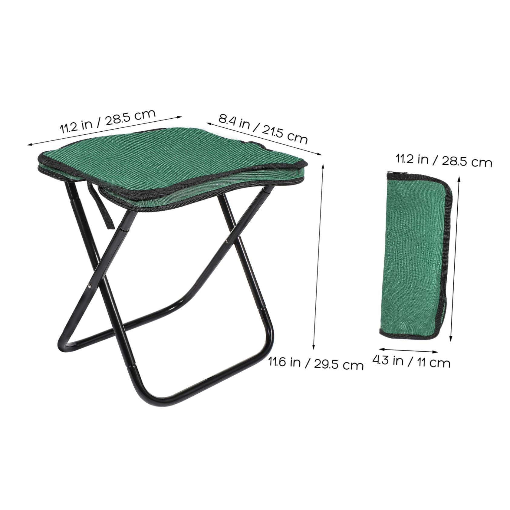 KOMBIUDA Outdoor Folding Stool Lightweight Portable Seat for Camping Fishing Hiking and Gardening Design with Durable Construction Compact and Versatile Use