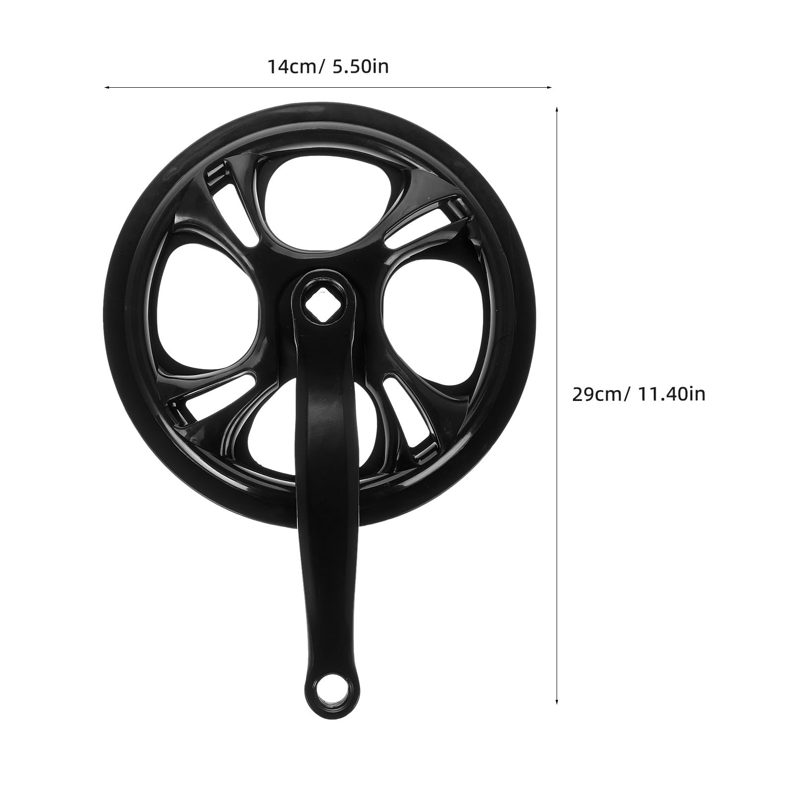 Guarnitura Set in Bicicletta Nero Bici Single per Ferro semplicità da Città Avventure All'aperto e Spostamenti Quotidiani