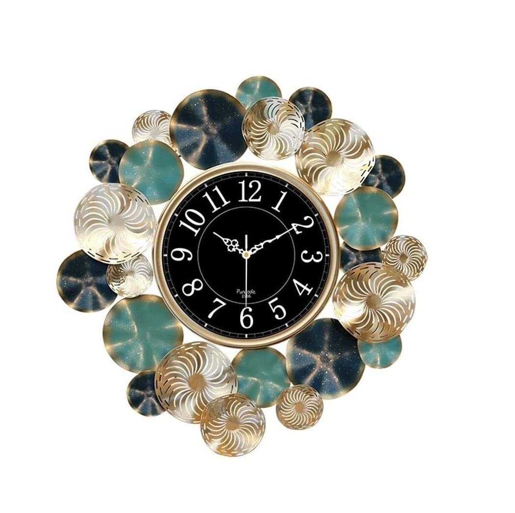 AZHKJKZH Wall Mounted Clock Modern Wall Clock Silent Non Ticking Living Room Fashion Bedroom 24.8 Inch Home Office For Living Room(A)