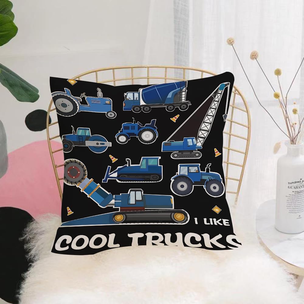 HYMSXW Cushion Cover,Throw Pillow Case Home Decorative for Living Room Bedroom Sofa Chair 20X20 Inch,Flat agricultural machinery farm combine harvester and tractor. Crop duster hay,Pillowcase 50X50cm