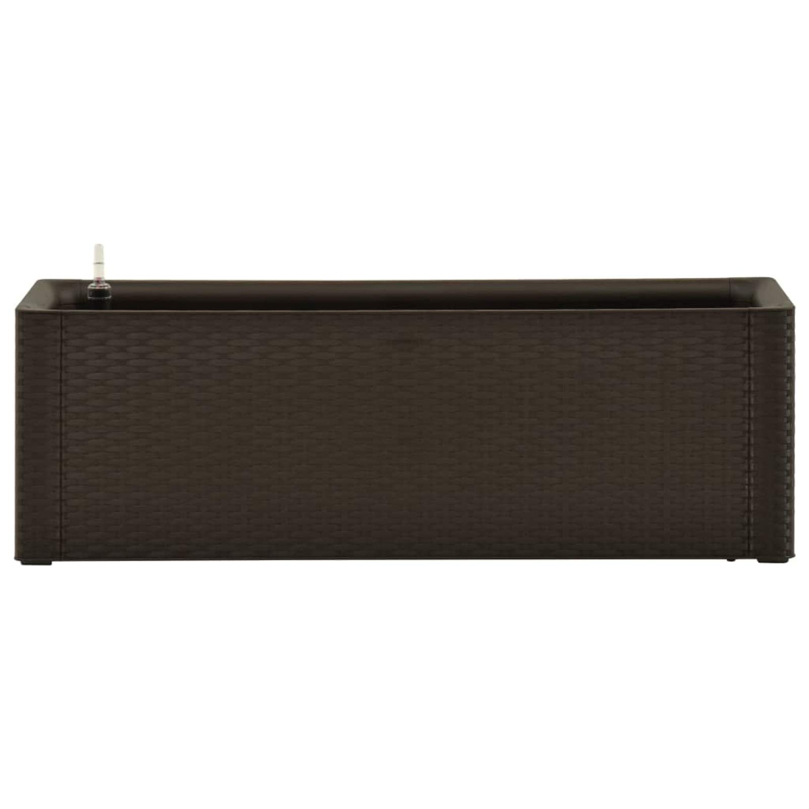 Arriate Alto de Jardín con Sistema de Autorriego,Jardinera Rectangular,Huerto Urbano Exterior, Madera, Marco para Huerto, Verduras Frutas Flores, 100 x 43 x 142 cm Moca