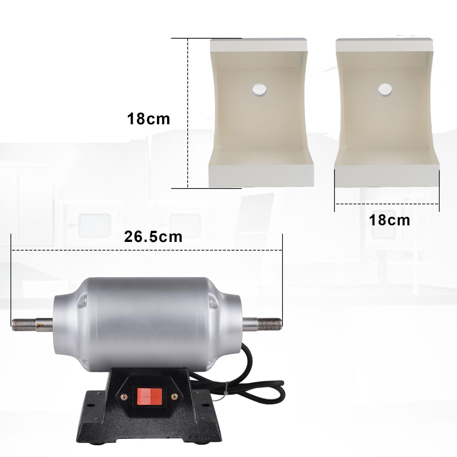 Pulidora De Banco De 550 W, Pulidora De Banco De 3000 Rpm Con Deflector De Vidrio Ajustable, Para Metal, Joyería Y Madera, Amoladoras De Banco