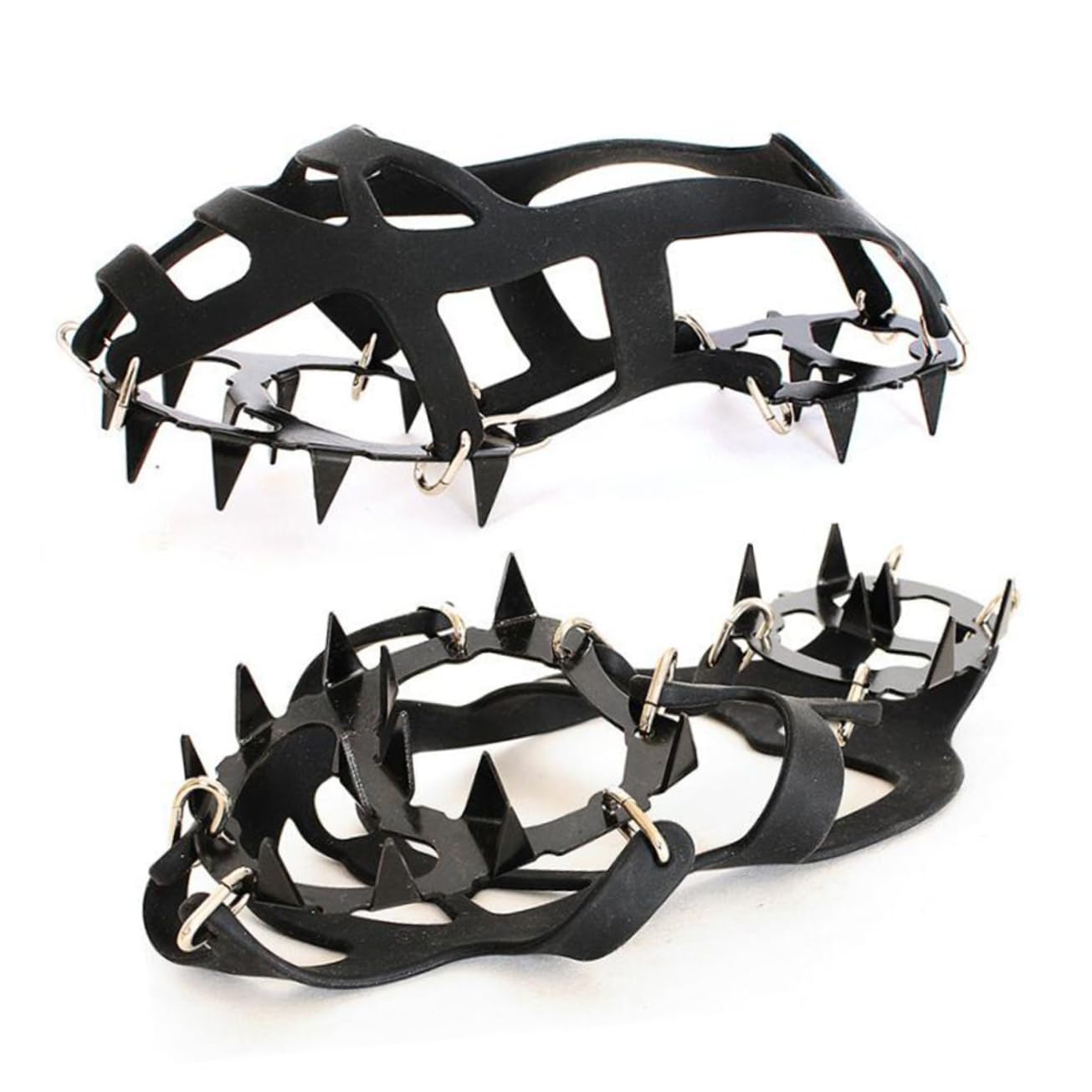 OATIPHO Non-Slip Teeth Silicone Anti-Skate Claws for Ice Climbing Outdoor and Indoor Use