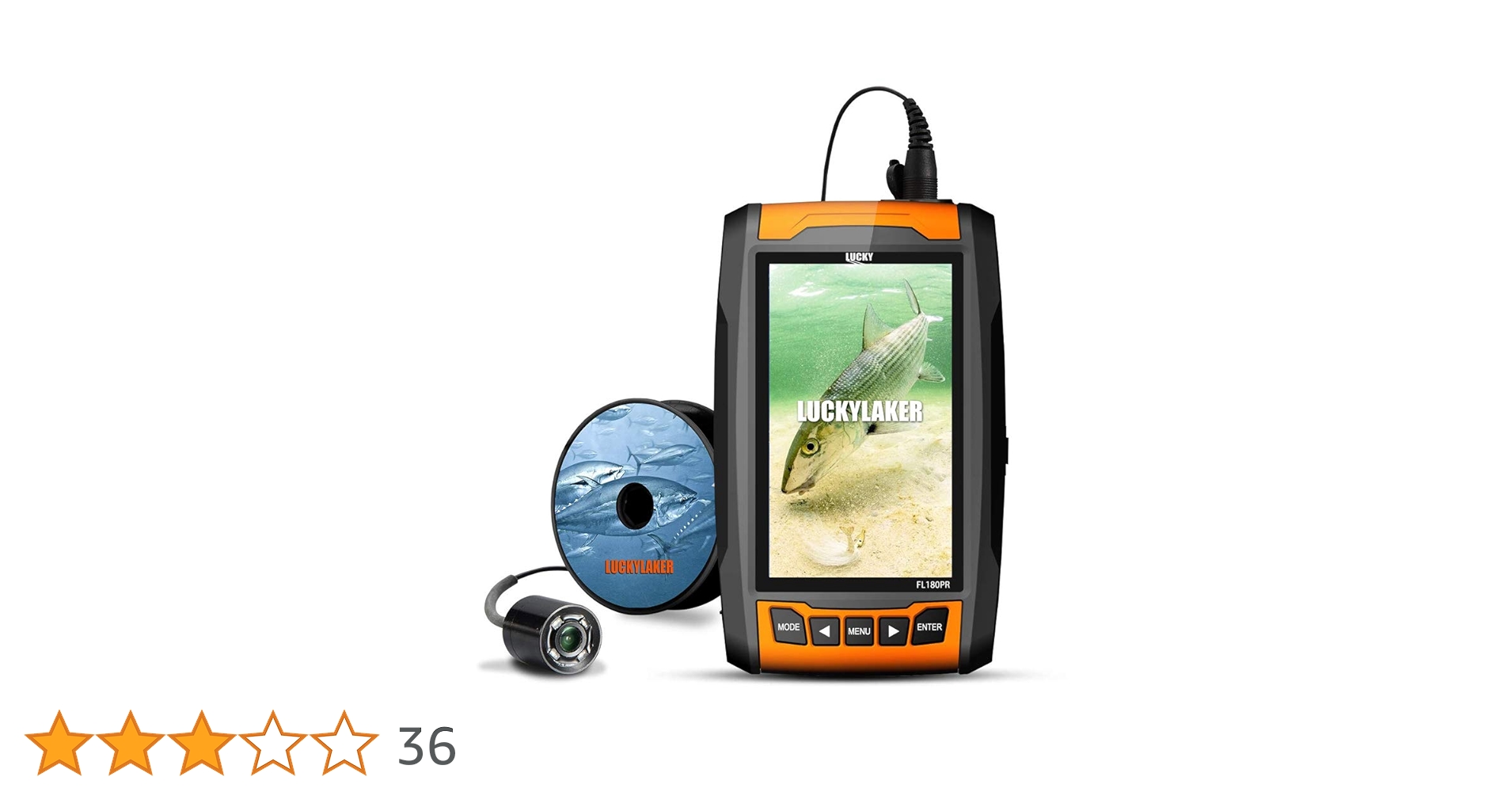 Amazon | LUCKYLAKER 水中カメラ 魚群探知機 ポータブル 魚探
