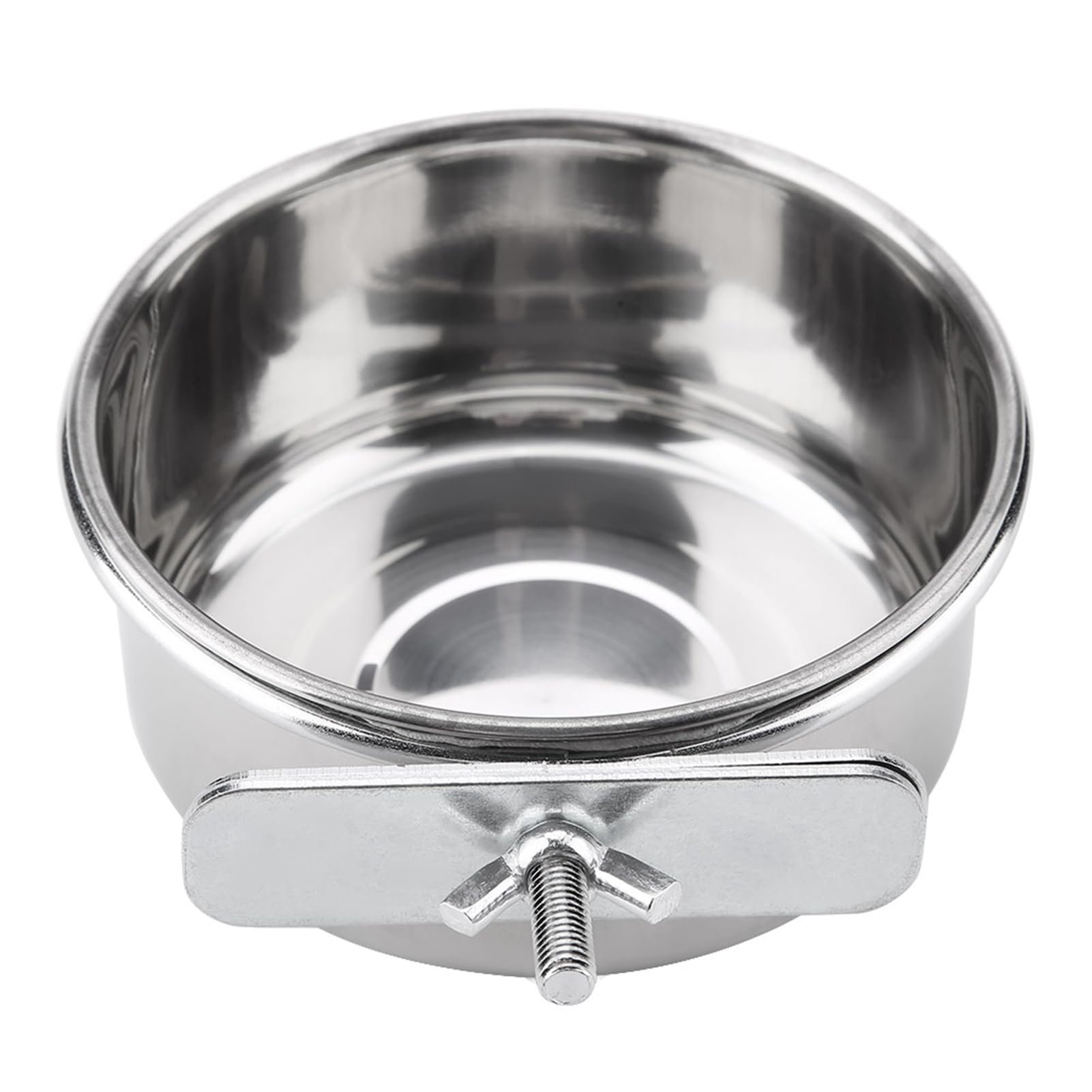 Alimentador de Jaula de Pájaros de Acero Inoxidable, Alimentador de Comida para Loros, Comederos y Bebederos para Pájaros de Jaula para Loros (Pequeño)