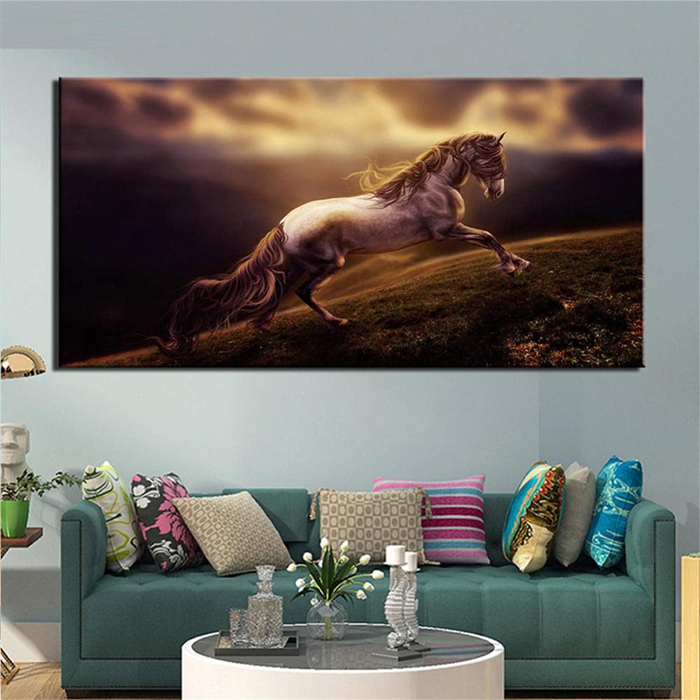 Diamond Painting Cheval 5D DIY Grand Format 32x64" Broderie Strass