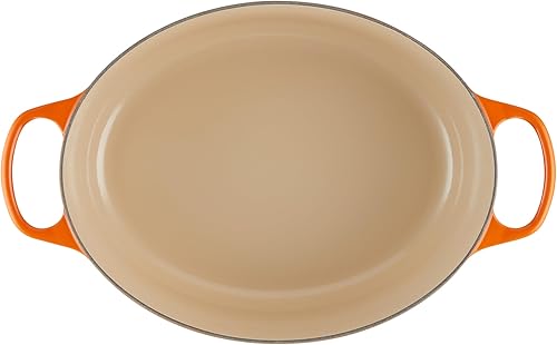 Miniatura 3 de Le Creuset - Olla holandés redonda con tapa de cocina, hecha de hierro fundido esmaltado, de 9.5 cuartos de galón de capacidad, color llamas,