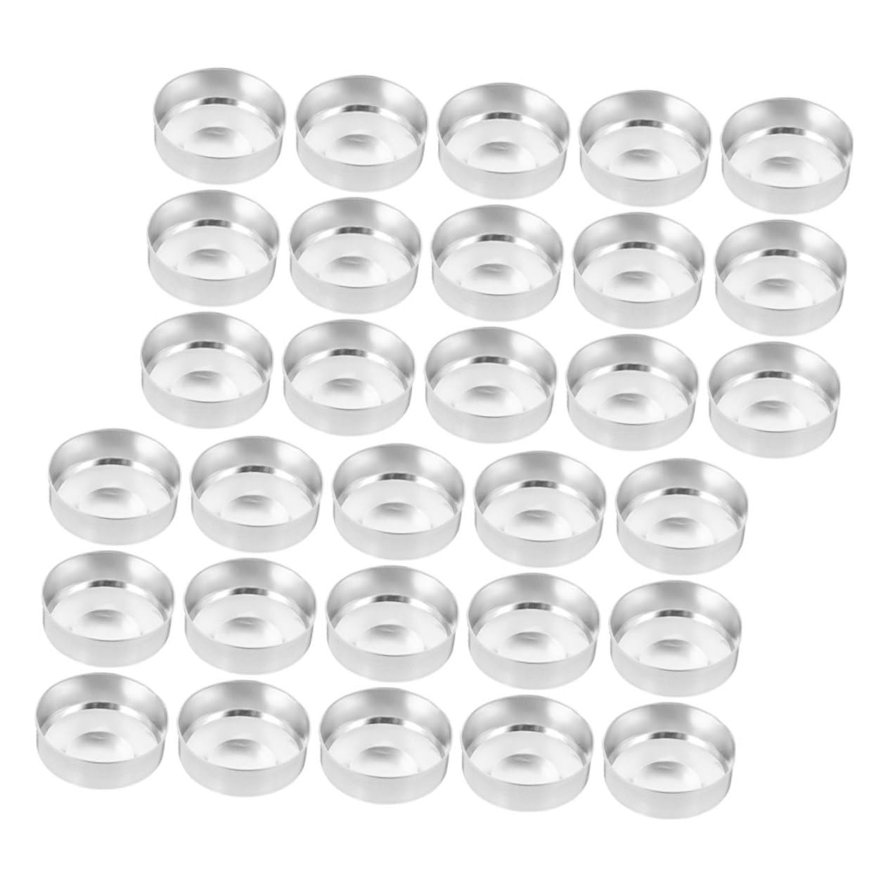 Yardenfun 150pcs Empty Tea Light Aluminum Tins Heat Resistant Metal Cups Multiuse Craft Containers