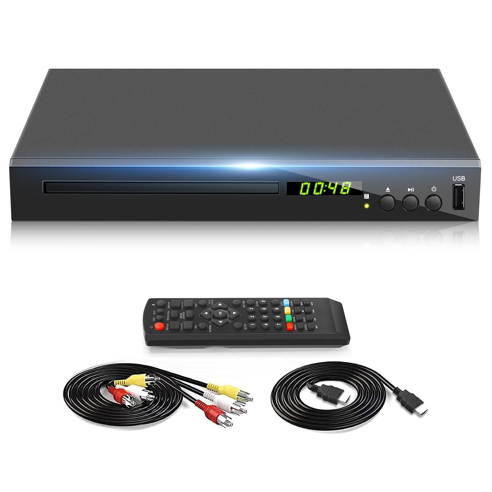 Blu Ray Player, HD Bluray DVD Player for TV, Play Region A/1 Blu