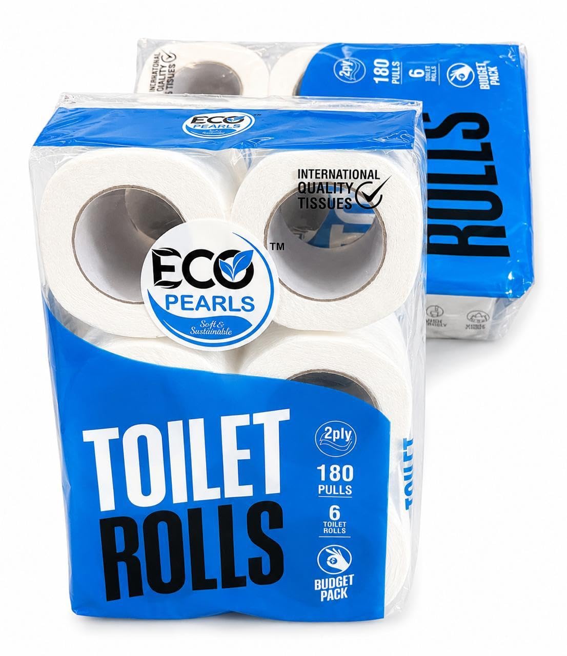 Toilet Paper Roll, White, 2 Ply, Soft & Strong, 12 Rolls, 180 Pulls per Roll, for Bathroom Use, 100% Virgin Paper-image-35