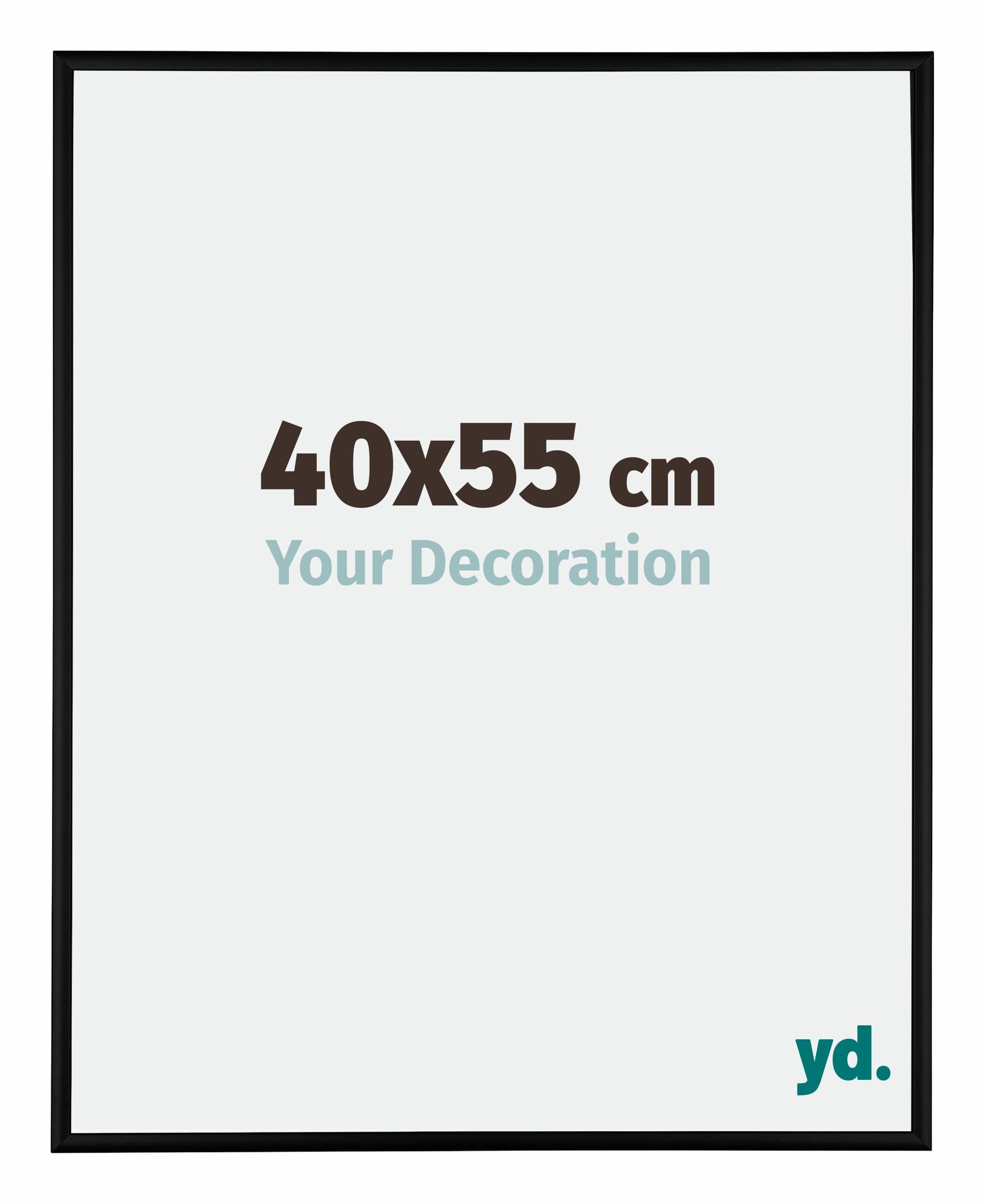 Your Decoration - Picture Frame 40x55 cm - Black Matte - Decorative Wall Frame in Aluminium with Antireflection - Frame 40x55 - Kent — image 1