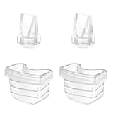 Duckbill Valve Silicone Diaphragm 4pcs, Suitable for Mommed S21 Breast Pump, Compatiable with Missaa Mumgaroo S18/S19, Breast Pump Parts Replace Accessories