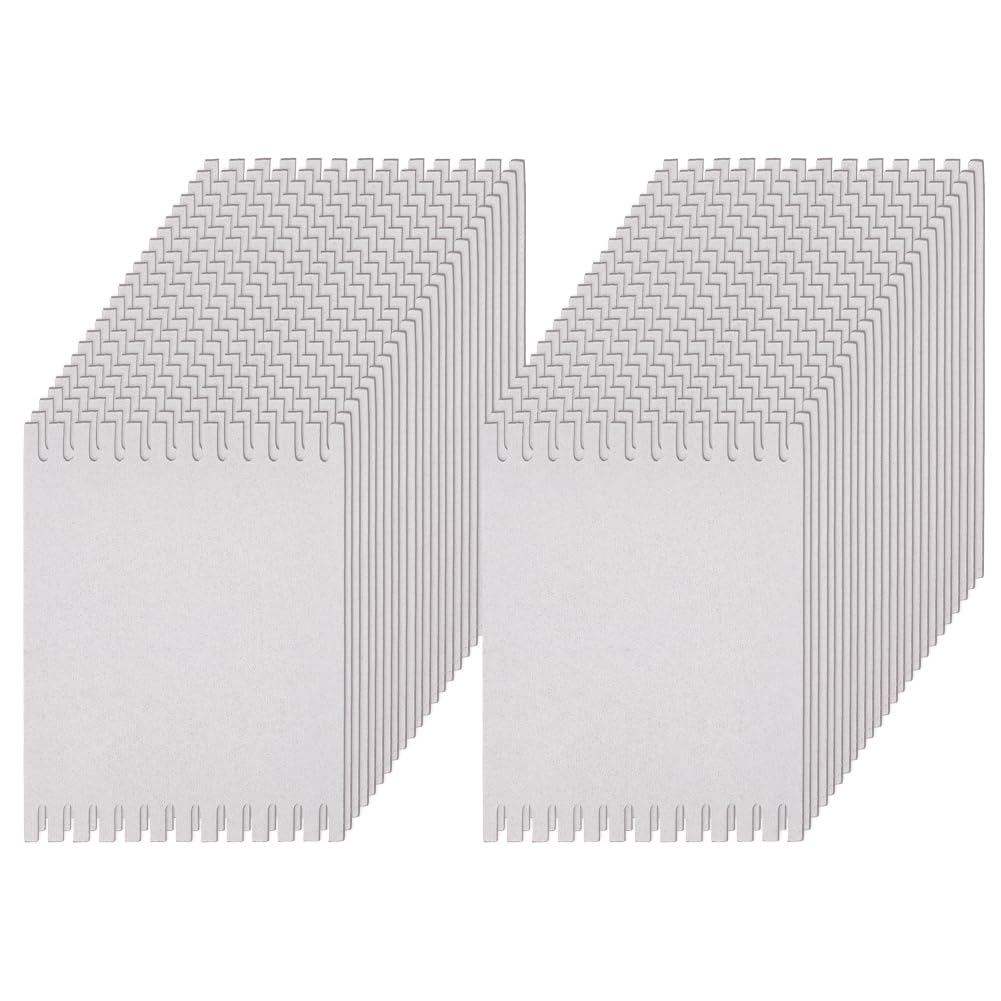 FINGERINSPIRE 48PCS Cardboard Weaving Loom Kit 15x20cm Gray Paper