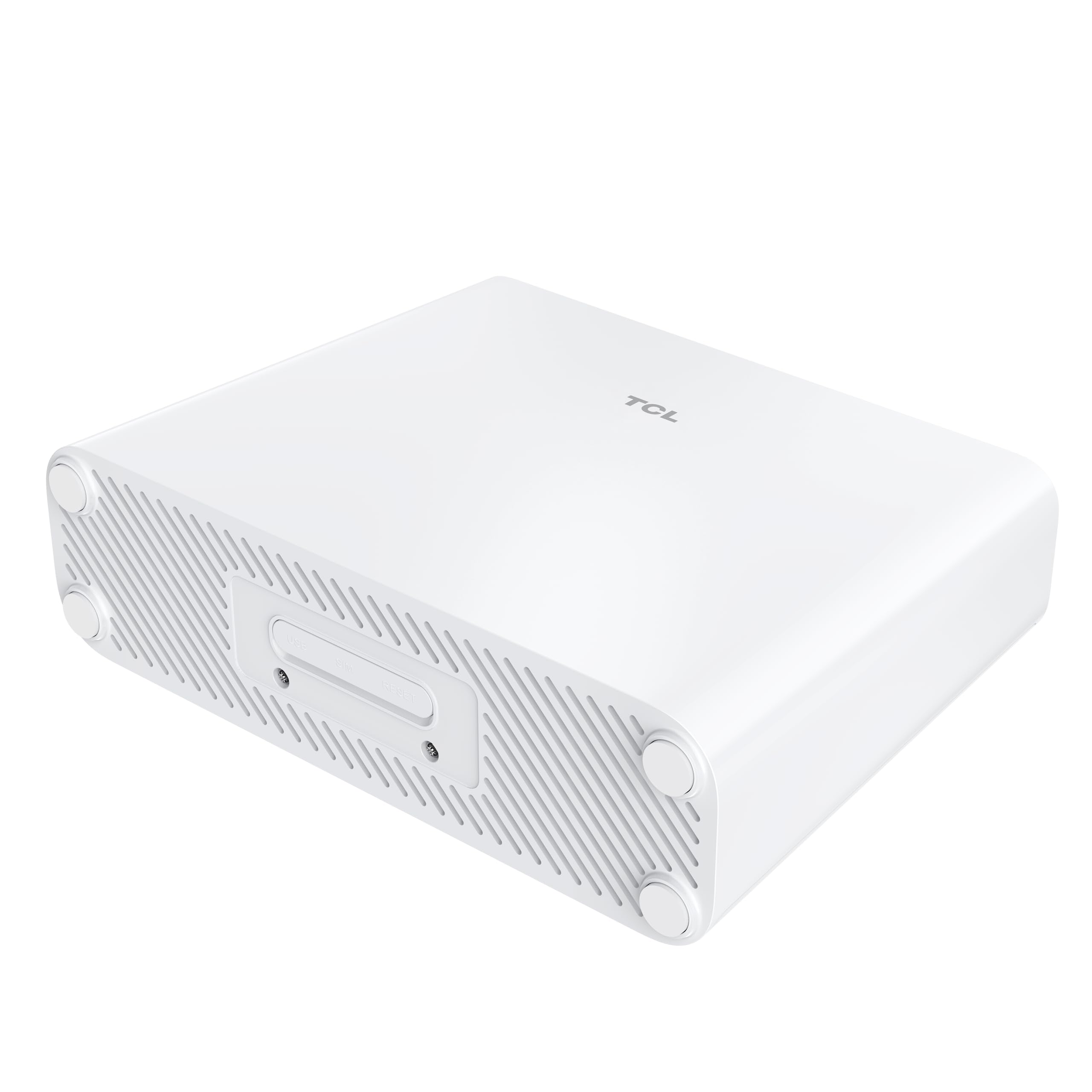 TCL LinkHub - HH512 Router 5G Ultra Fast, Dual Band, supporto scheda SIM, WiFi 6E, Hotspot fino a 32 Utenti, White [Italia]