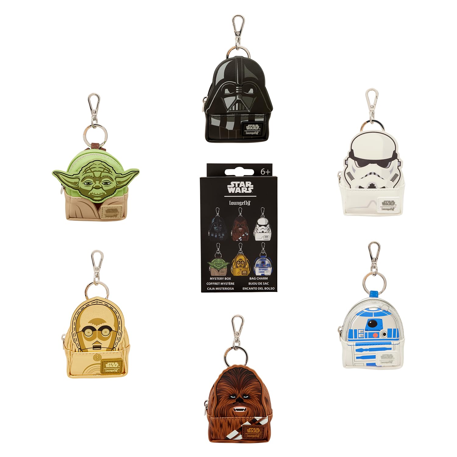 【未開封品】loungefly スターウォーズ　バッグチャーム（2個セット） Amazon.co.jp: スターウォーズミステリーミニバックパックキーチェーン