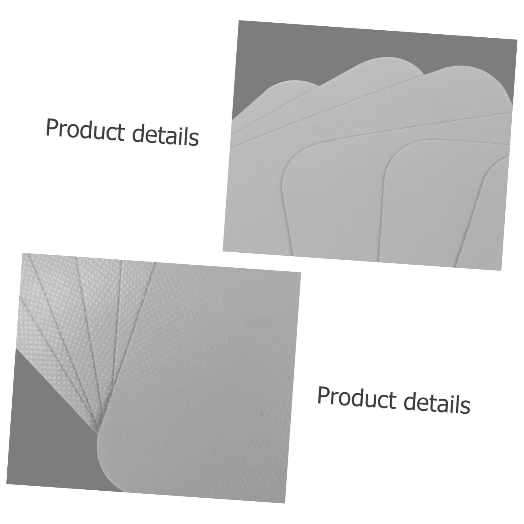 HANABASS Subvention für die Reparatur von Kajaks reparaturflicken reparaturkleber Reparaturband aufblasbares Kajak PVC-Reparaturpflaster Patch reparieren Umweltschutz-PVC Light Grey