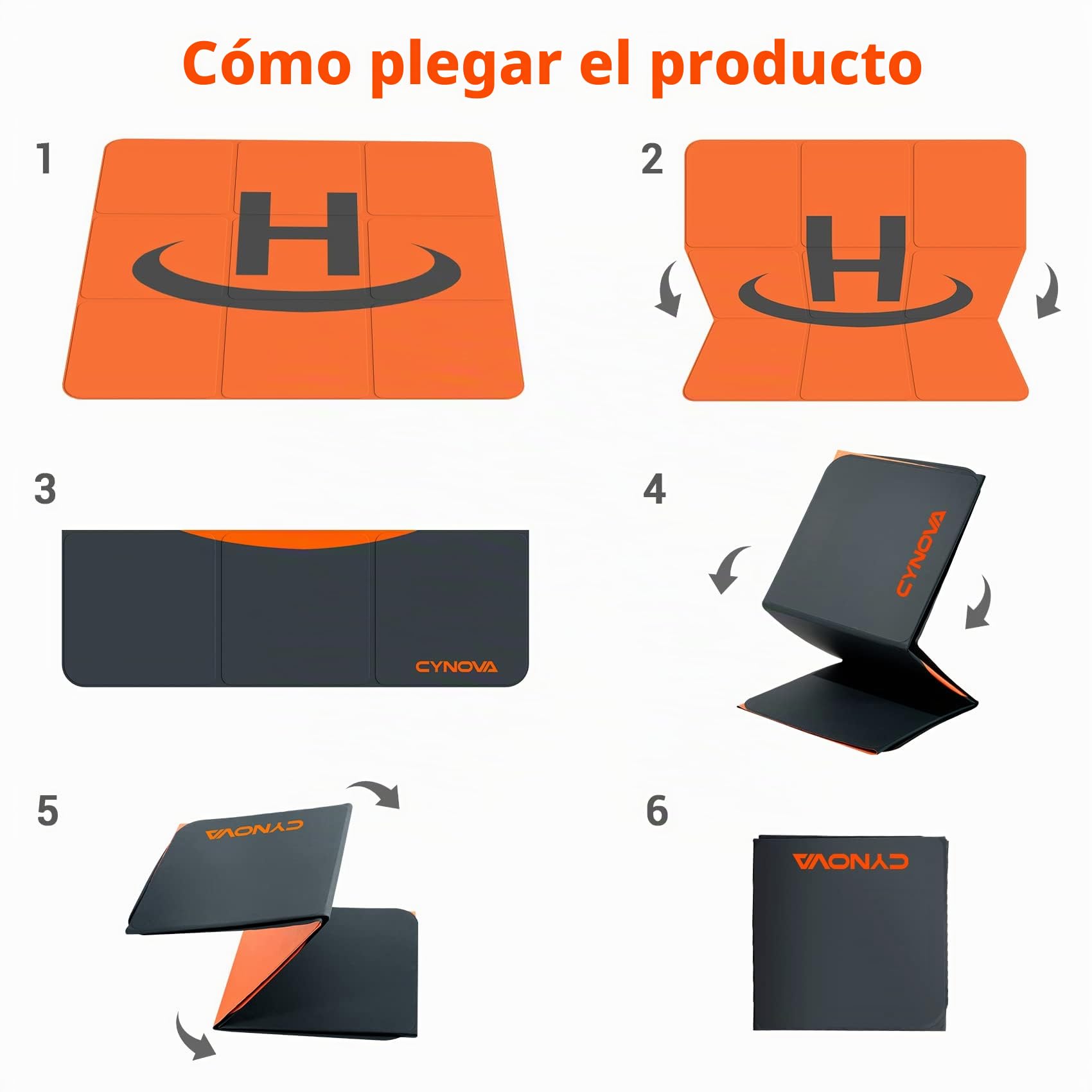 CYNOVA Drones Espacio de aterrizaje grande (100 cm), almohadilla de aterrizaje plegable para DJI Matrice 30T Worry-Free Plus/MATRICE 300 RTK/Phantom 4 RTK SE/Mavic 2 Enterprise Advanced