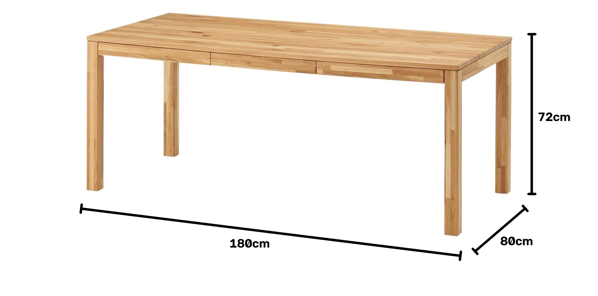 無印良品 木製テーブル オーク材 180cm×80cm ② Amazon.co.jp: 無印良品 木製テーブル オーク材 幅180×奥行80×高さ72cm