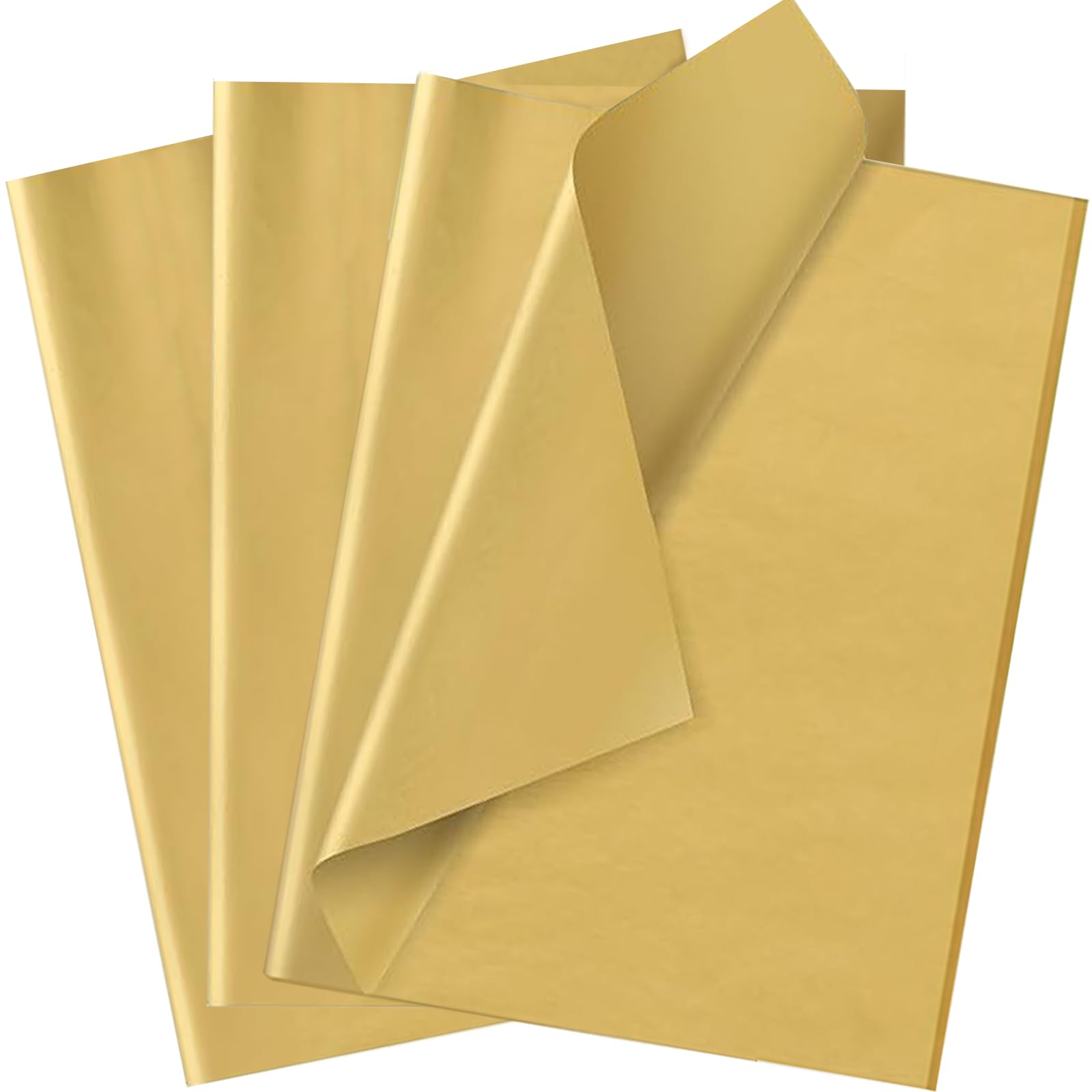 Photo 1 of 120 Sheets Gold Tissue Paper Bulk, Gift Wrapping Paper for Graduation, Birthday, Christmas Party Decoration, DIY Arts Crafts, 20 x 14 in Gold 120 Sheets 20 x 14 In