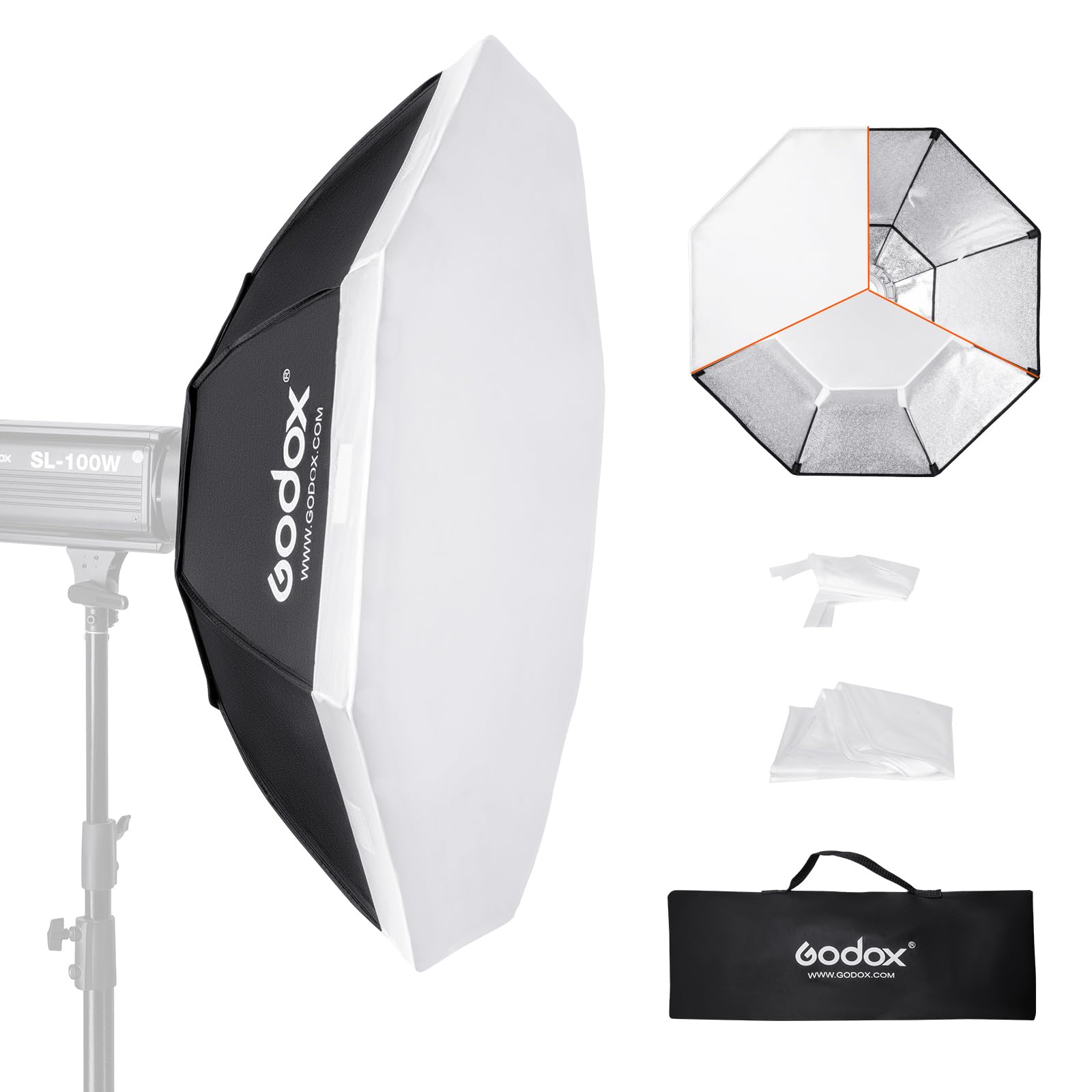 Amazon.com : Godox Octagon Softbox 47 inch/120cm, Octabox Softbox