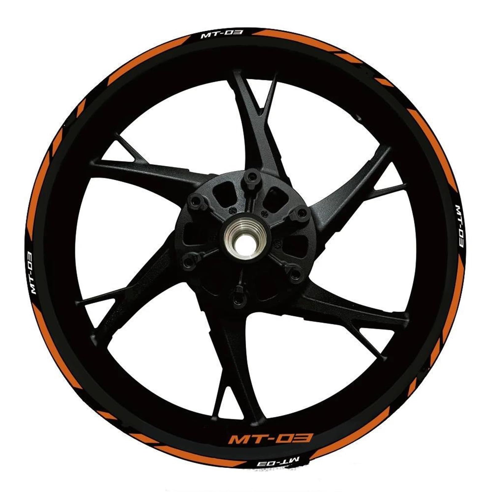 Piwine Style 19 Stickers Motorcycle Wheel Stickers Reflective Decorative Rim For Yamaha Mt-03 Mt 03 Mt03 2020-2022(Style 19)
