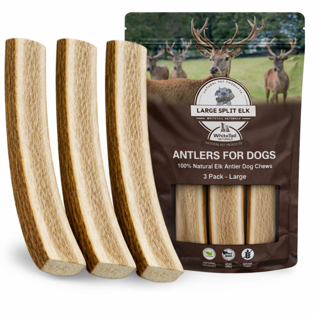 Amazon.com : WhiteTail Naturals - Split Elk Antlers for Large Dogs