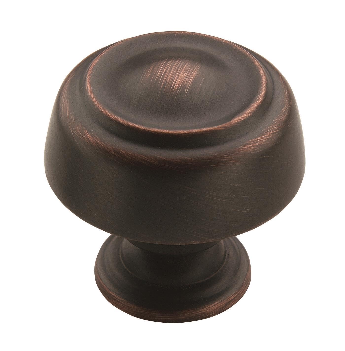 Amerock | Cabinet Knob | Oil Rubbed Bronze | 1-5/8 inch (41 mm) Diameter | Kane | 1 Pack | Drawer Knob | Cabinet Hardware
