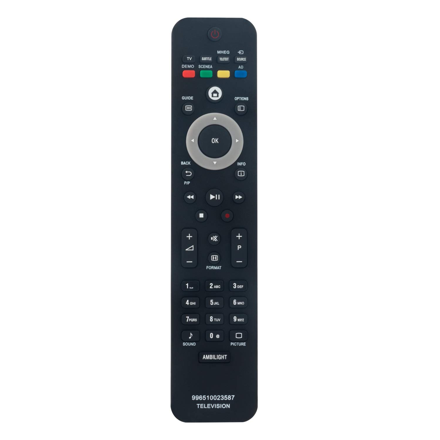 NEW Replace Remote Control Work for Philips TV 996510023587 242254902314 32PFL7864H/60 42PFL7864H/60 52PFL7404H/12 40PFL8664H/12 42PFL8404H/12 47PFL8404H/12 42PFL8404H/12 47PFL8404H/60 47PFL7404H/12