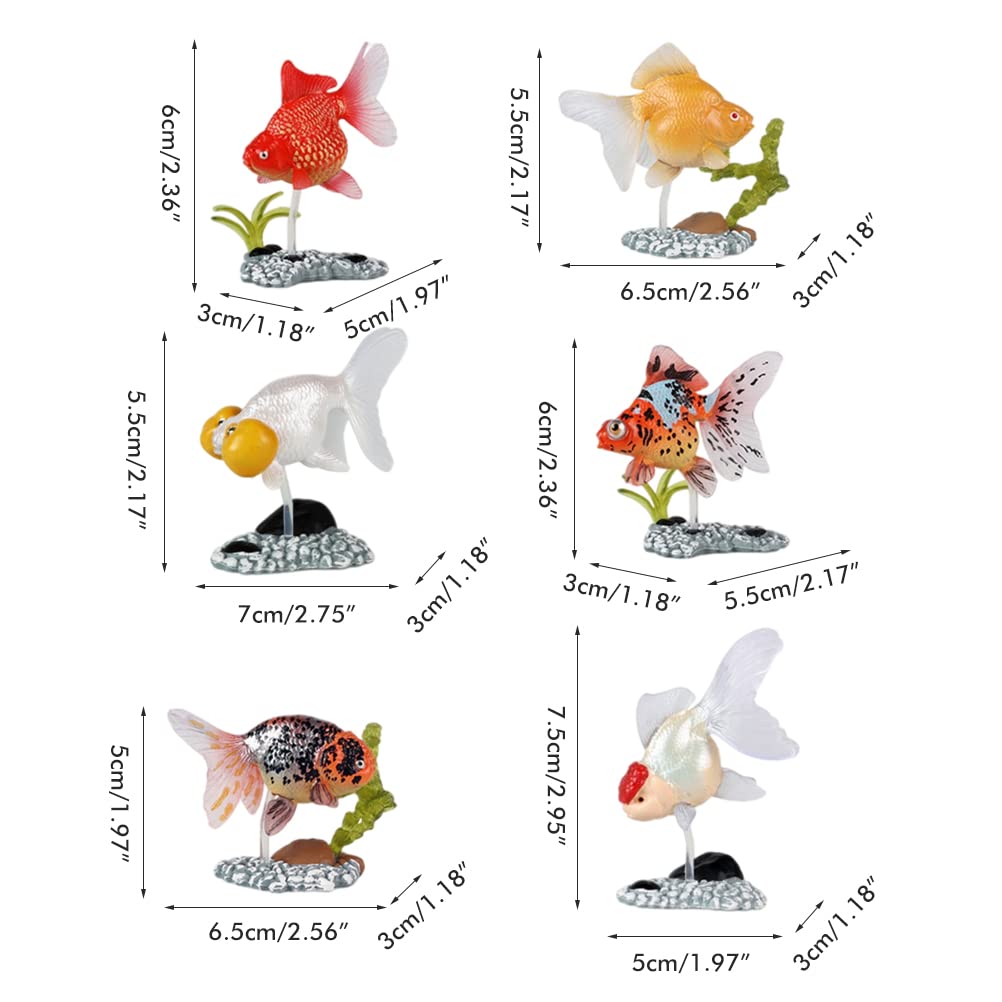 Amazon.co.jp: Urhomy ミニ金魚フィギュアセット 金魚 立体図鑑 金魚