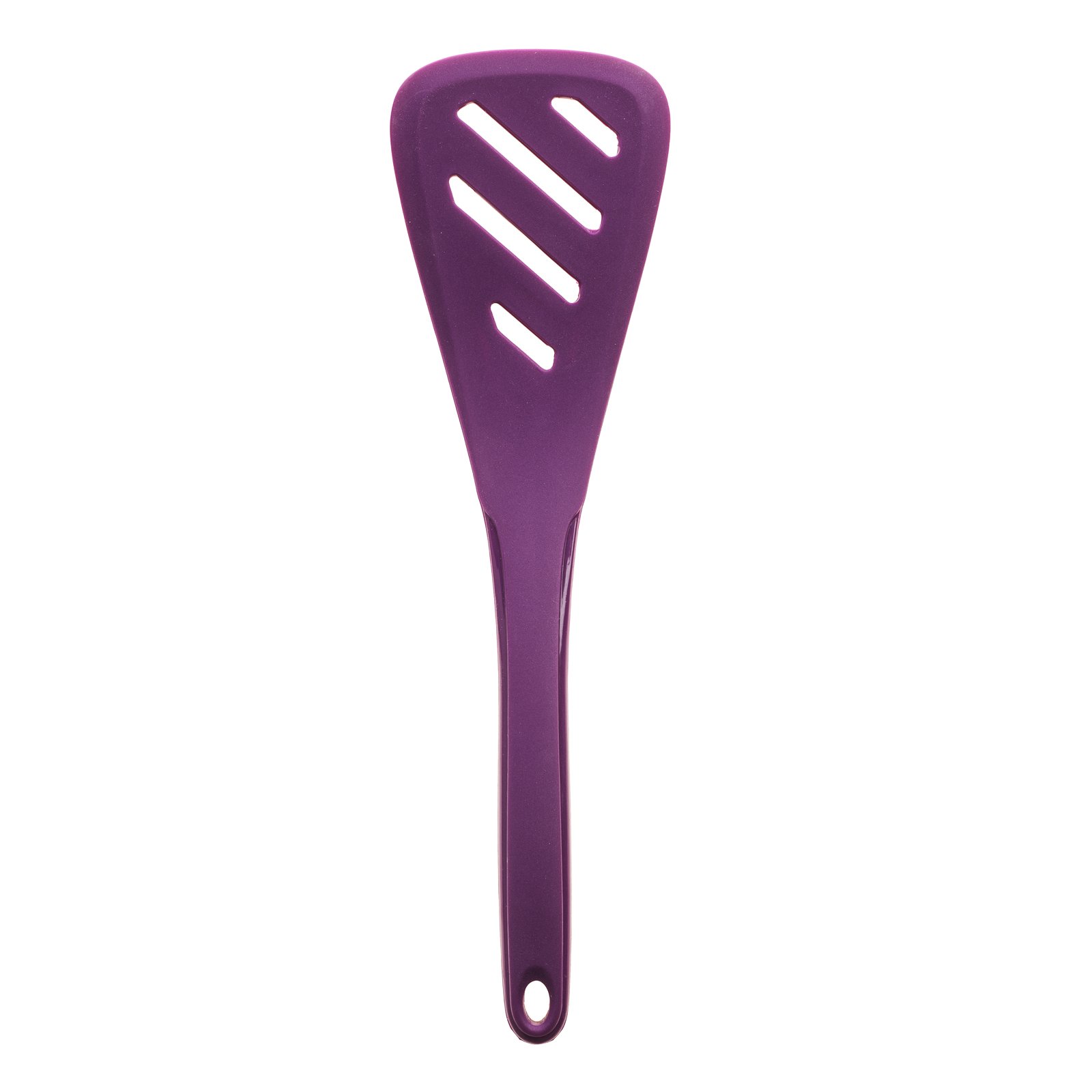 Kochblume Designer Slotted Turner L | Premium Silicone | Heat Resistant | Dishwasher Safe | 30 cm | Colour: Purple