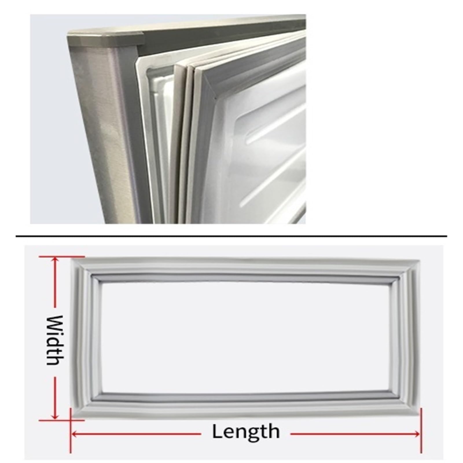 HIZON Kit de Juntas for Puerta de frigorífico de 1 a 11 m - Junta de Goma Impermeable | 2m