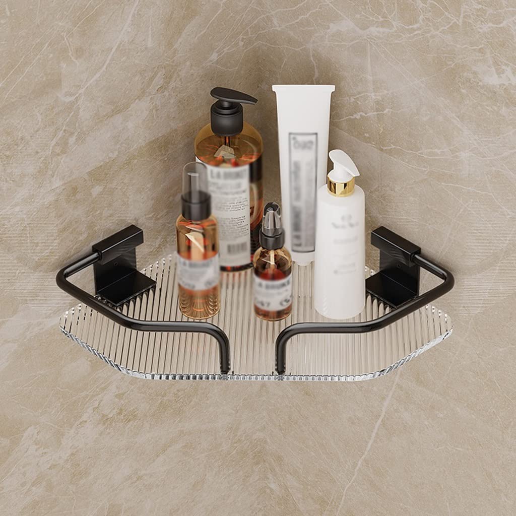 ZJHFFFG Shower Shelf Racks Acrylic Bathroom Rack Bathroom Light Luxury Tripod Shower Room Tripod Bathroom Organizer Storage Rack