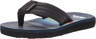 Boy's Sandal, Blue/Blue/Black Carver Print Youth, 1 Little Kid