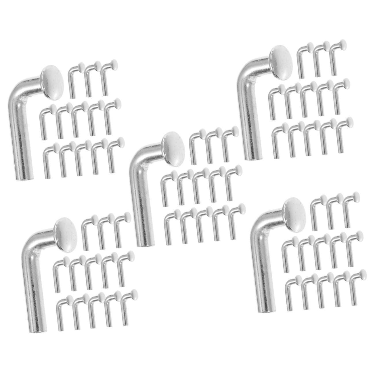 iplusmile 175piezas Ganchos De Seguridad Para Estanterías De Almacenamiento Pasadores De Seguridad Galvanizados Para Racks De Palets Accesorios De Almacenaje y Eficientes