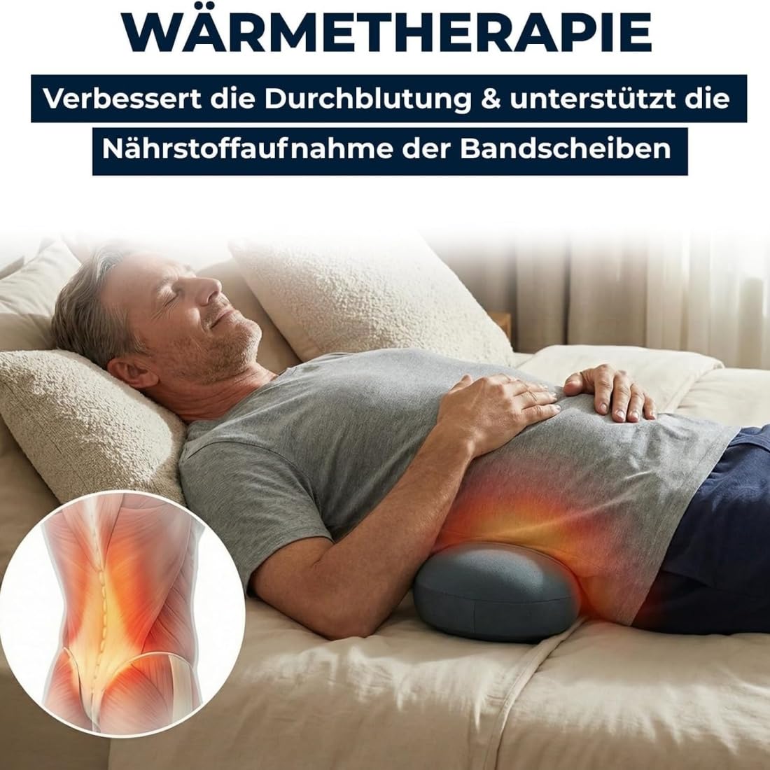 2026 Curosleep Kissen Original, Curo sleep Triple Fusion Massagegerät mit Wärme, Vibration&Dehnung, Lendenwirbel massagegerät,Lendenwirbelkissen,Rückenmassagegerät unterer rücken,für Rücken (Schwarz)