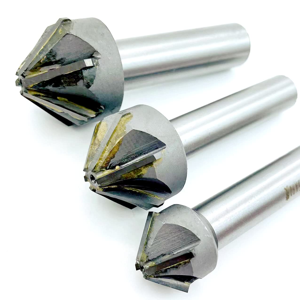 1 foret à chanfreiner 60/90 degrés, diamètre de coupe 16-60 mm, fraise à chanfreiner avec lame en carbure de brasage, tige droite TCT, fraise à chanfreiner(40mm-60degree)