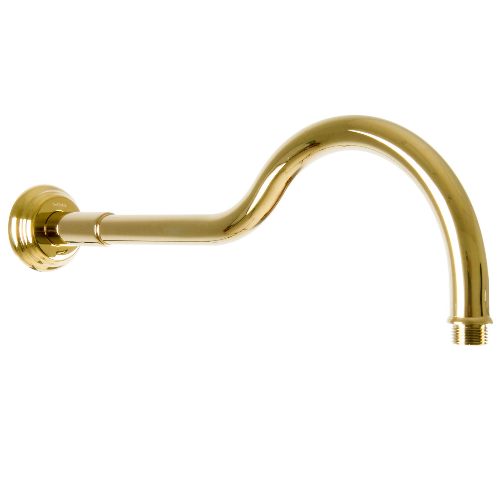 Brazo de ducha, diseño retro, color dorado