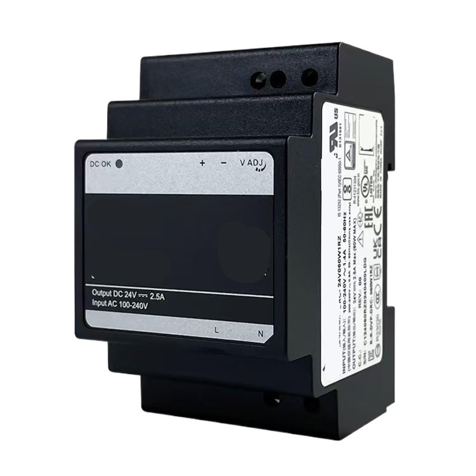 CLBSWYEJK Power Supply 24V2.5A 60W DRC-24V060W1RZ