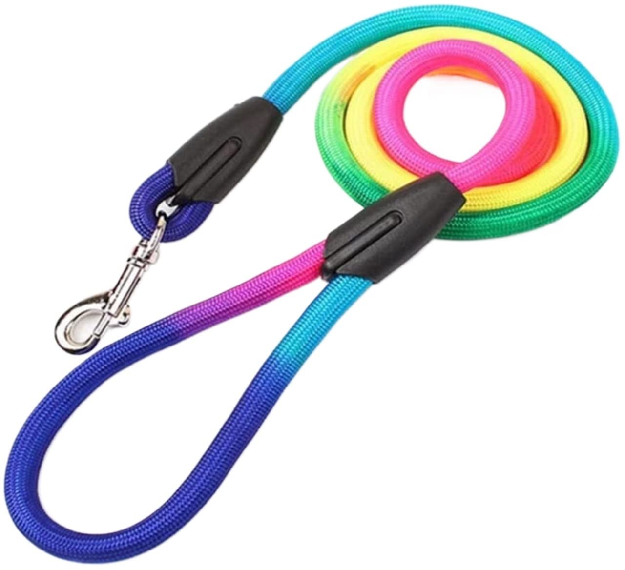 Smycz dla Psa Oddychające Smycz dla psa Walking Training Leash Psy Uprząż Obroża Pas Lina Bez ciągnięcia Ucieczka Dowód zwierząt Miękkie Regulowana(1.0cm*1.2m)